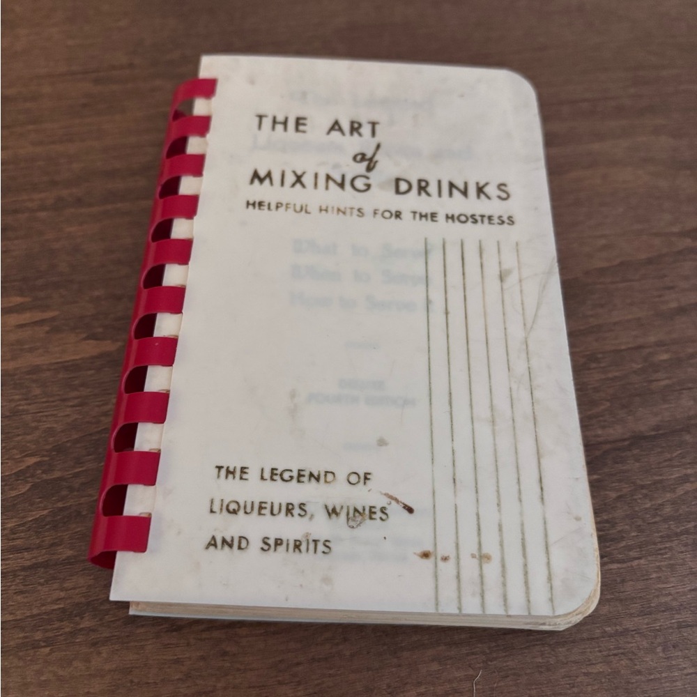 Vintage 1935 & 1936 copyright The Art of Mixing Drinks Book